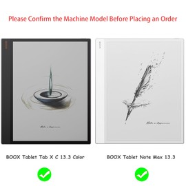 GOVTVA Magnetic Case for Onyx Boox Tablet Note Max 13.3 / Boox Tab X C 13.3 Color Ultra-Thin Lightweight Leather Cover with Magnetic Pen Buckle, Auto Sleep/Wake & Magnetic Closure (Vintage Brown)