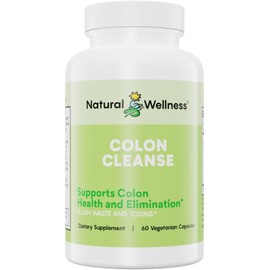 Natural Wellness Colon Cleanse – Gentle Detox with 7 Plant-Based Herbs – Supports Digestion & Regularity – Gluten Free, Vegetarian Capsules – 60 Count