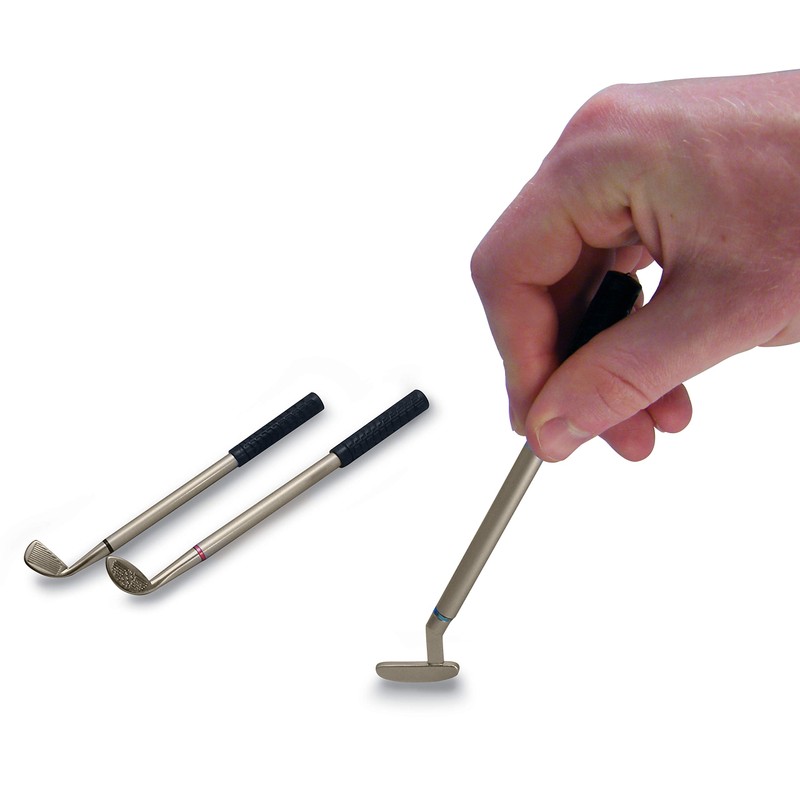 Longridge Desktop Golf Bag & Pen Set, White/Black, GGPHTA