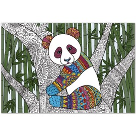 Dekali Designs Panda Coloring Poster - 35 x 52 Inch Giant Coloring Poster for Adults & Kids