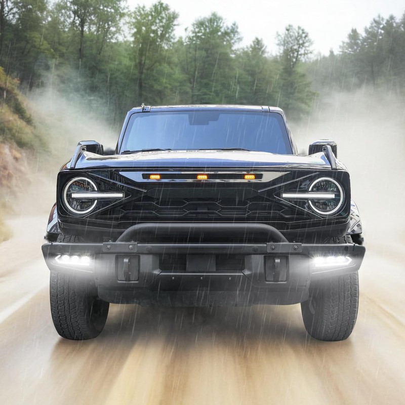 MSIZOY Front Bumper LED Fog Light Compatible With For Ford