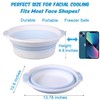 Facial Ice Bath Kit with Foldable Face Bowl for Massage,