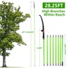 Pole Saws for Tree Trimming, 8.2-28FT Extendable Manual Pole Saw,