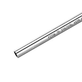 FITOK 316/316L Stainless Steel Seamless Tubing 3/8" OD × 0.065" Wall × 40" Length Annealed ASTM A269 (1pc)
