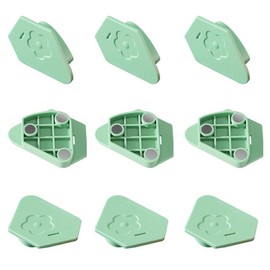 3 PCS Universal Magnetic Seam Guide for Sewing Machines - Heavy-Duty ABS Resin Quilting Ruler with Strong Magnetic Base, Precision Sewing & Quilting Supplies Accessories Fits All Models (Green)