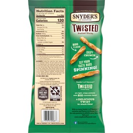 Snyder's of Hanover Pretzels, Sour Cream & Onion Twisted Pretzel Sticks, 12 Oz