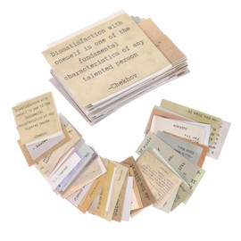 COHEALI 60pcs Vintage Motivational Quote Stickers Scrapbook Planner Accessories for Journaling Projects and Creative Decoration