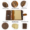 Turbosnail Leather A5 binder planner, Refillable leather journal, Leather notebook,