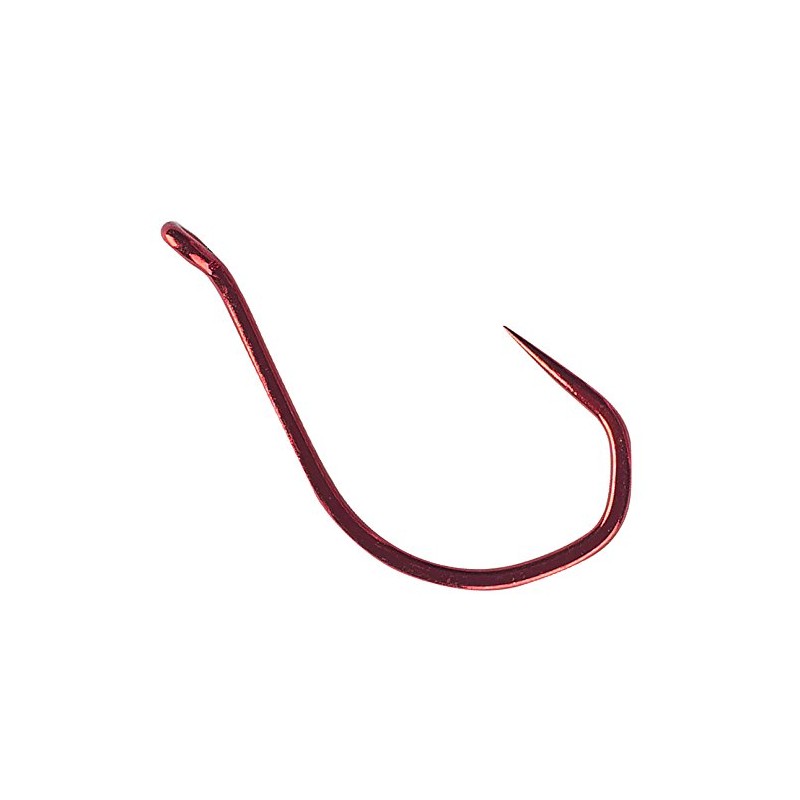 Barbless No Escape Fishing Hooks, Red