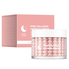 OUPEICHARM Pink Collage Capsule Face Cream,Moisturizer Capsule Facial Cream,Hydrating Night Face Cream Skincare 4.9 OZ