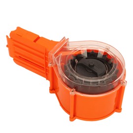 Toy Dart Clip Magazine 25 EVA Foam Soft Darts Plastic Round Drum Magazine for Shooting Game Orange