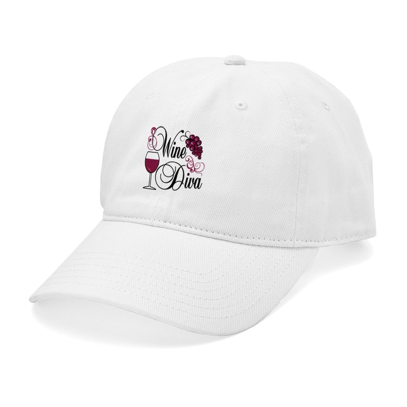 CafePress Wine Diva Cap Unique Adjustable Baseball Hat
