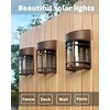 DOESLAG Solar Fence Lights, 8 Pack Deck Light Waterproof Solar