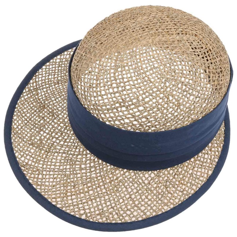 Seeberger Beach Summer Straw Cap Sun Cap Beach Cap (One