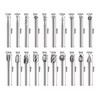 20Pcs Rotary File Burr Grinding Bit High Speed Steel Tool