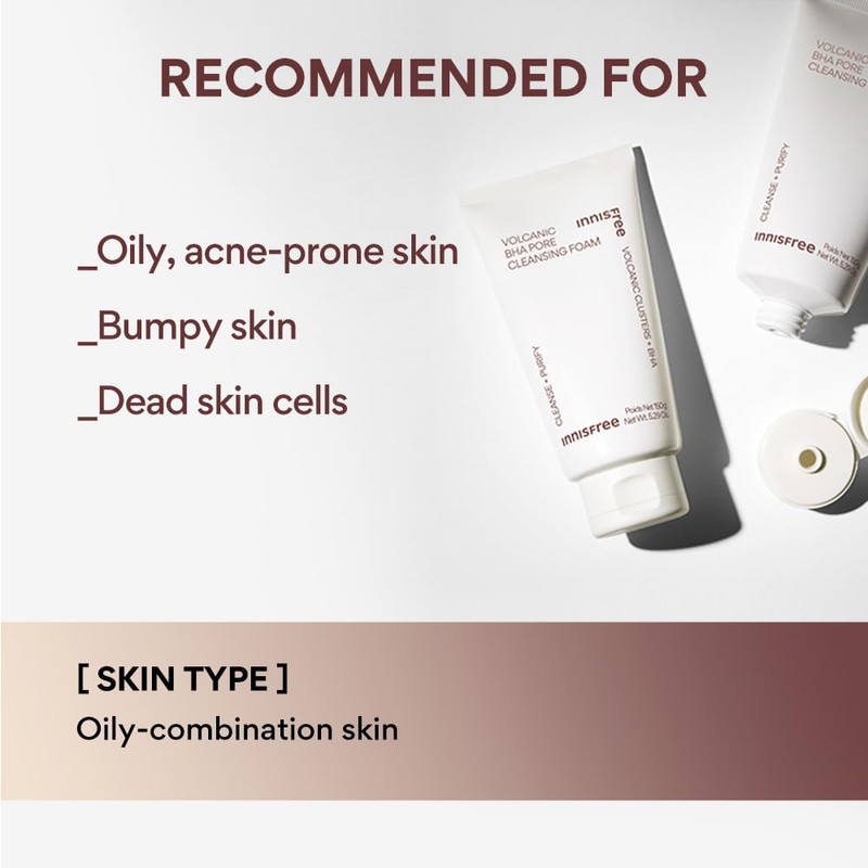 innisfree Volcanic Pour Cleansing Foam Face Wash Normal Edition 150ml