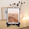 Guffman 12 Inch Wooden Display Stand - Black Wood Plate