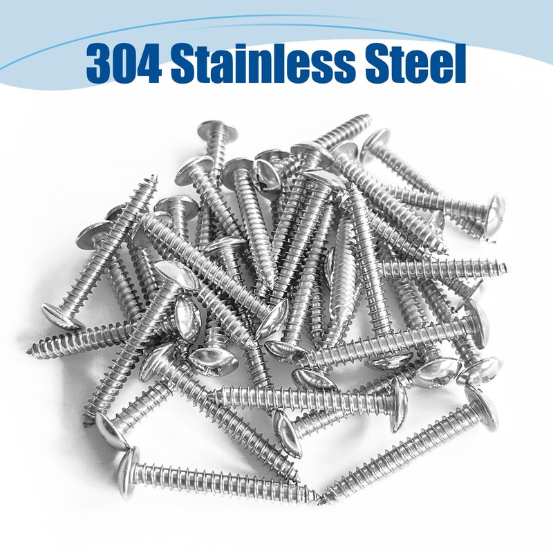 ANCHOREASE #8×1/2″ Wood Screw 400Pcs, 304 Stainless Steel Screws, Truss
