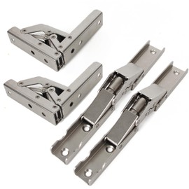 4 Pieces Stainless Steel 90 Degree Folding Shelf Hinge Bracket Hidden Table Holder Hinge Furniture Accessories Folding Shelves