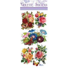 Violette Stickers Butterflies & Roses