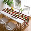 Nepnuser Black and Red Buffalo Check Plaid Christmas Table Runner