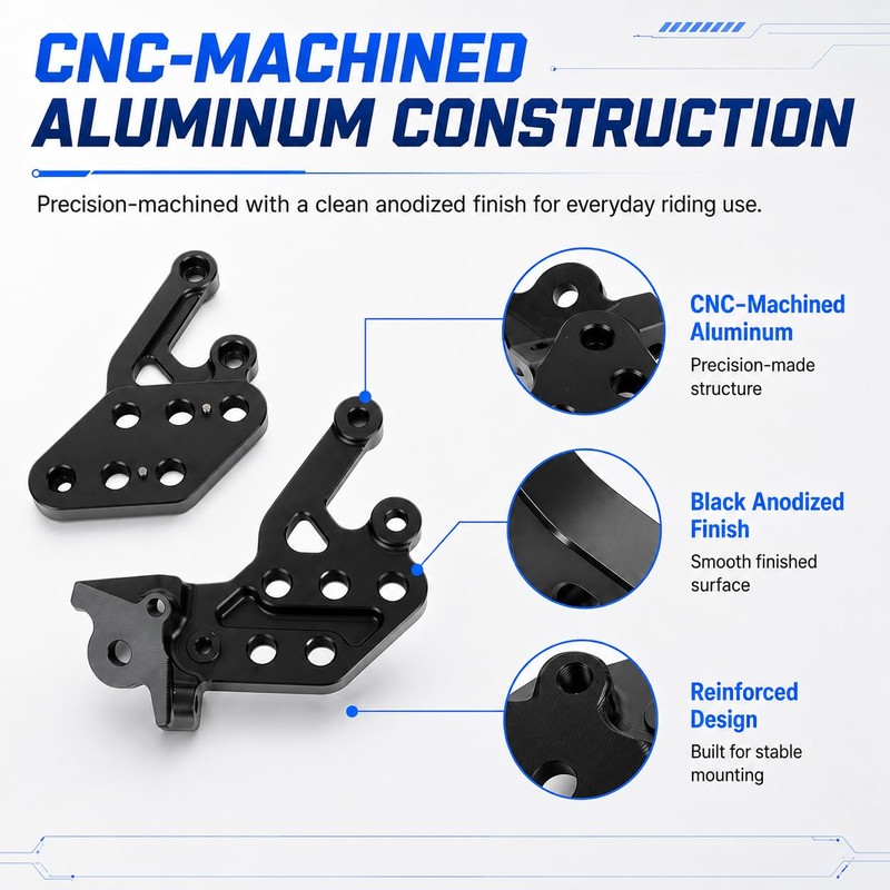6-Position Adjustable Footrest Brackets for Talaria & SuRon Dirt Bikes