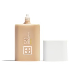 3INA MAKEUP - The Every Single Day Foundation SPF 50 620 - Very Bright Warm Tone Foundation with SPF 50 and 2% Niacinamide - Light to Medium Coverage - Vegan - Cruelty Free