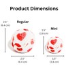 Midlee Valentine's Hearts Dog Tennis Balls- Mini- Fetch Gift Small