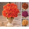 Collections Etc. Artificial Chrysanthemums, Low-Maintenance Colorful Artificial Flower Bouquets, Set