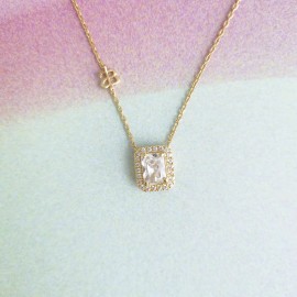 Alicia Bonnie New. Alicia Bonnie Gold White Crystal Aurora Pendant Necklace