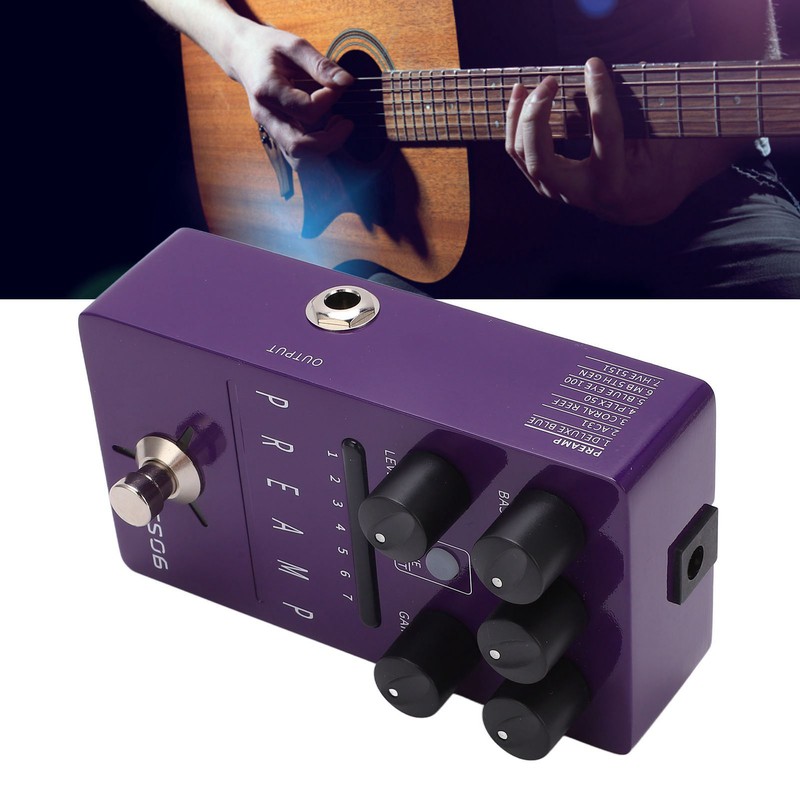 Guitar Effect Pedal Metal Purple 1/4in Interface Parameters Savable Single