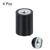 sourcing map 4Pcs 15 x 20mm M5 Thread Female Rubber