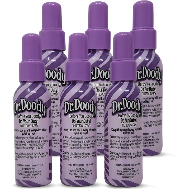 Dr.Doody Freshening Toilet Spray, Lavender Tush, 1.85 Fluid Ounce, 5
