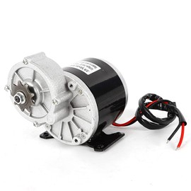 XUANIIIL 24 Volt 350 Watt Gear Reduction Electric Motor, Bicycle Brushed Motor Reductor for Electric Bicycle Bike Scooter MY1016Z3 with 9 Tooth Sprocket