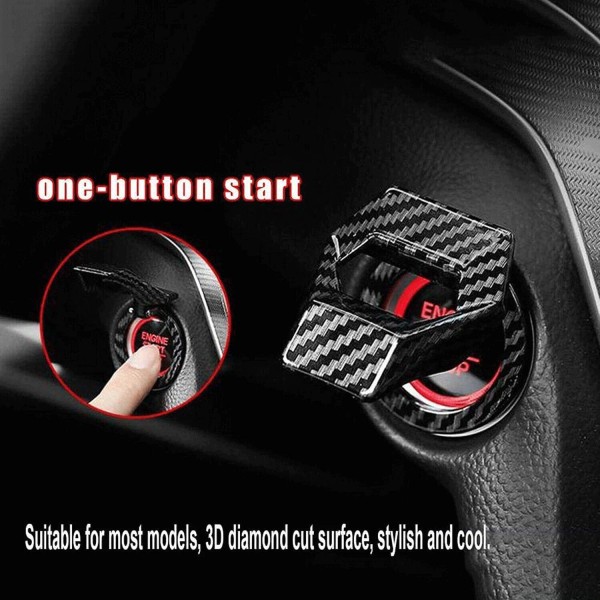 GEARZAAR Carbon Car Fiber Engine Start Stop Push Button Switch