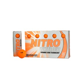 Nitro White Out Ball (15-Pack), Orange