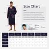 U2SKIIN Mens 100% Cotton Robe Lightweight Knit Bathrobe(Navy Blue, L/XL)