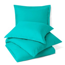 Nestl California King Duvet Cover Sets Teal - Soft Duvet Cover California King, 3 Piece Double Brushed Duvet Cover with Button Closure, 1 Cal King Duvet Cover 104x98 inches and 2 Pillow Shams