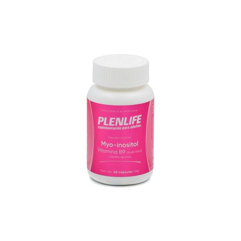 Plenlife Myo Inositol Vitamina Semilla Arroz Cápsulas