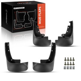 A-Premium Set of 4PCS Mud Flaps Splash Guards Mudguards Mudflaps with Hardware Kits Accessory Compatible with Ford Edge ST 2019-2020, Sport Utility, Front LH RH and Rear LH RH