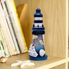 INHEMING Lighthouse, nautical maritime decoration, wooden (blue and white), pack