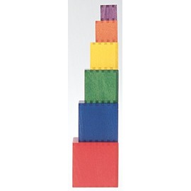 SINA Dice Tower with 6 Cubes 94mm Putting Boxes Pile Toy New