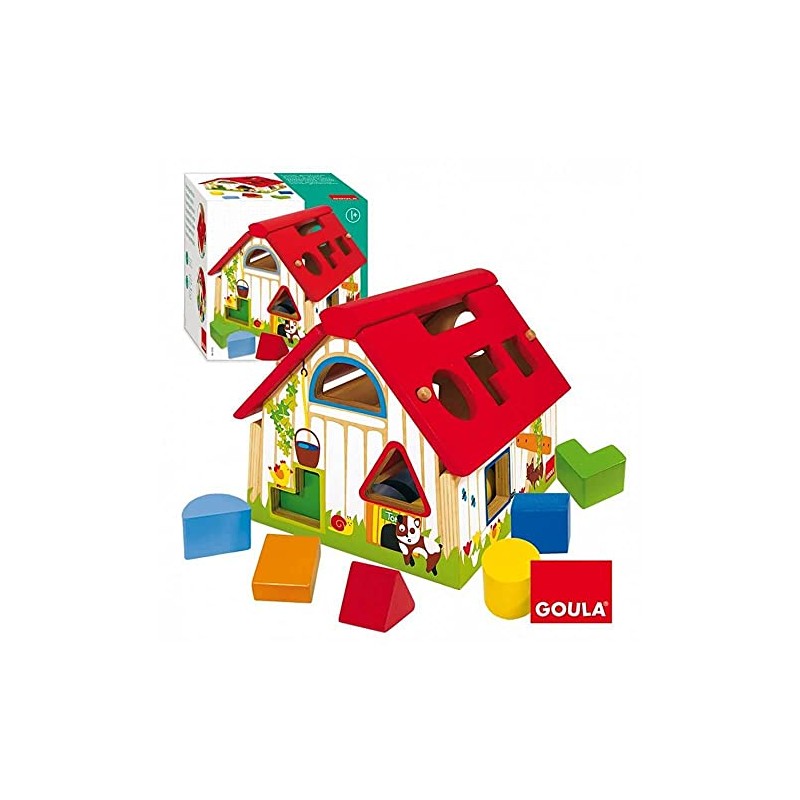 Goula Wooden Farm Shape Sorting Box
