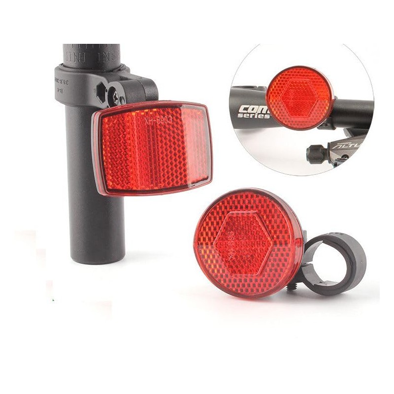 Plus Nao Bicycle Reflector, Bicycle Reflector, Bracket Included, Handle, Backfork,