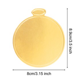 100pcs Mini Cake Boards 3.5 inch Round Gold Cake Base Paper Cupcake Dessert Displays Trays