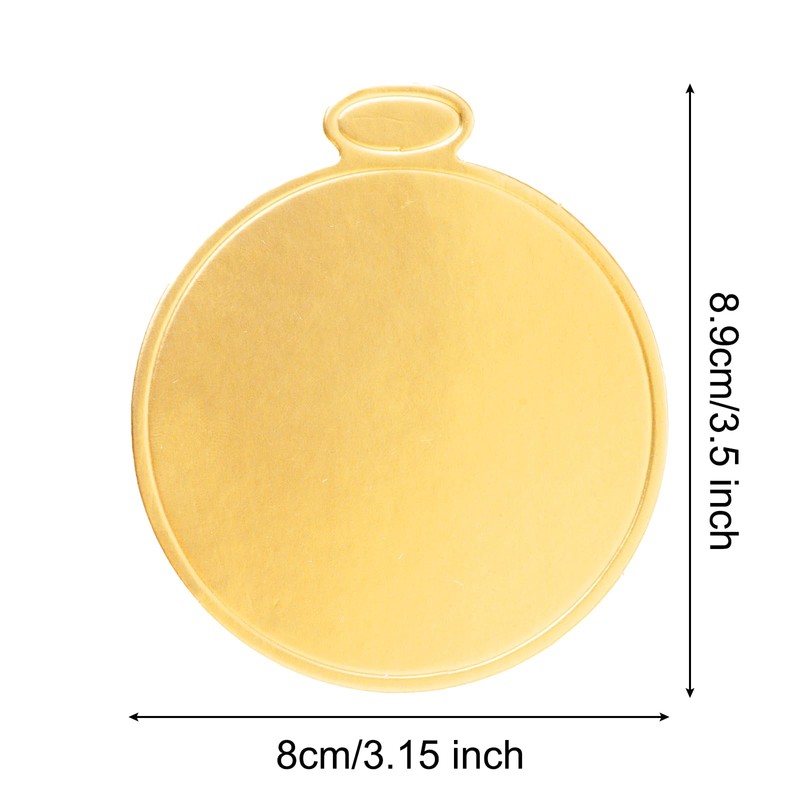 100pcs Mini Cake Boards 3.5 inch Round Gold Cake Base