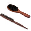 Boar Bristle Brush, Hair Brush, Boar Bristles, Pack of 2,