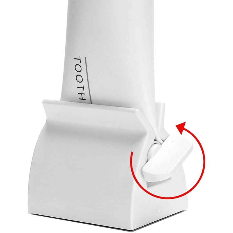 2pcs-Rolling Tube Toothpaste Squeezer Toothpaste Seat Holder Stand for Bathroom