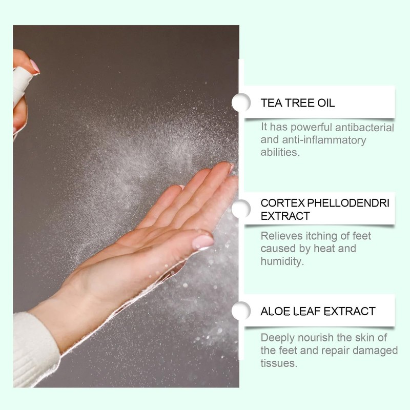  Foot Sanitizer Spray with Tea Tree Oil, Tea Tree