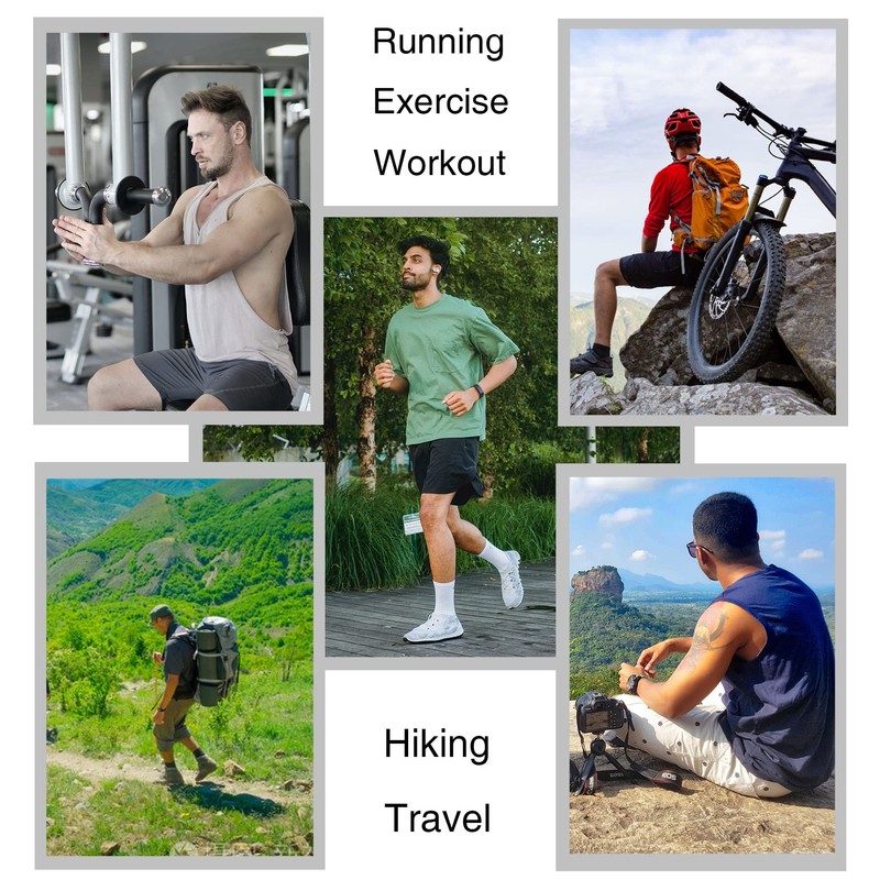 APTYID Men's Athletic Running Quarter Ankle Socks, White, Size 9-12,